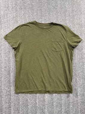 Goodfellow & Co Army Green Crew Neck‎ Pocket Tee Size XL
